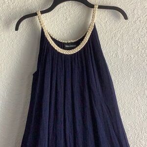 Nina Leonard Blue Halter  Sundress